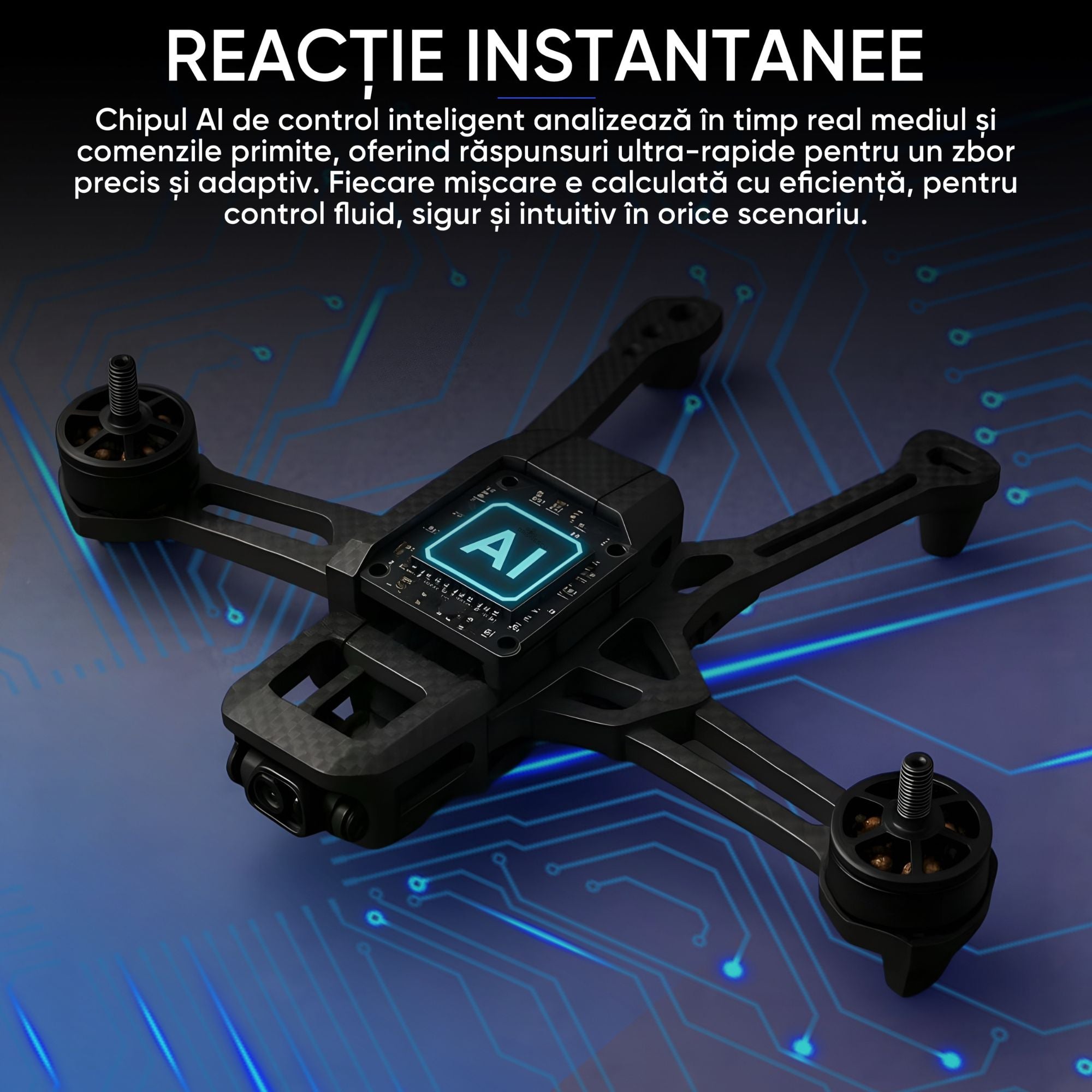 Dronescu AngelSword – Drona cu camera duala pe gimbal 3 axe, GPS, AI Follow Me, ecran telecomanda, senzori 360, 28min zbor