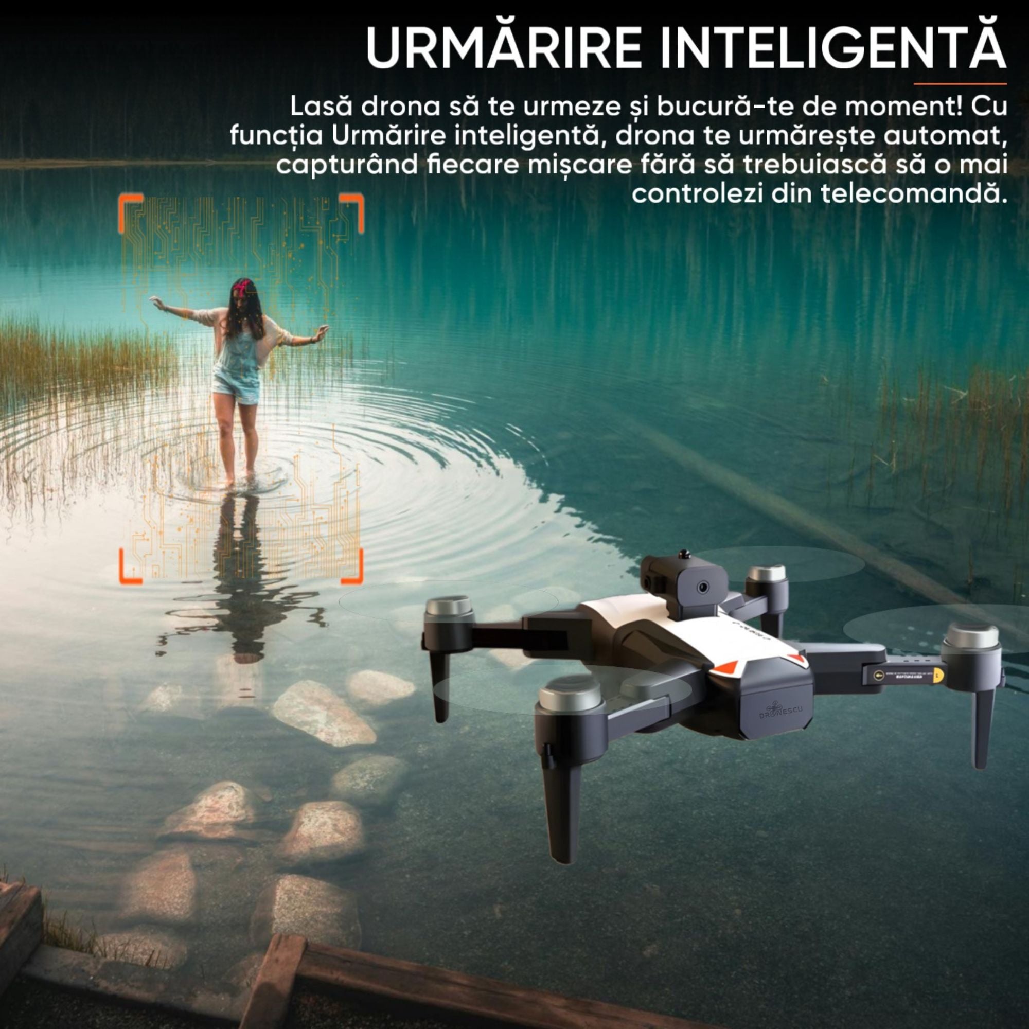 Drona incepatori, Original Dronescu S-Series, Camera duala 3MP