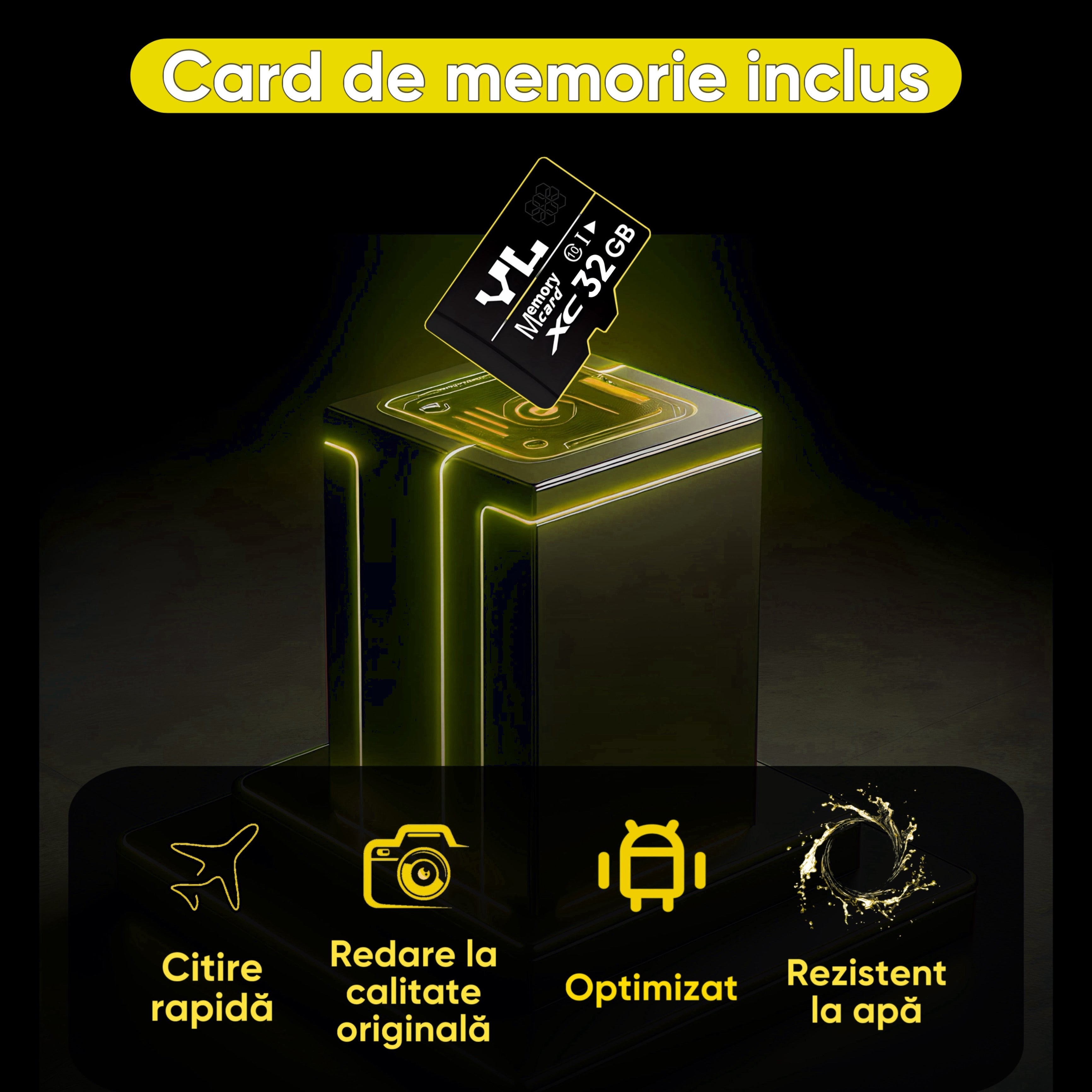 Camera de supraveghere, HexaEye, Interior/Exterior, Panou solar 12.000 mAh