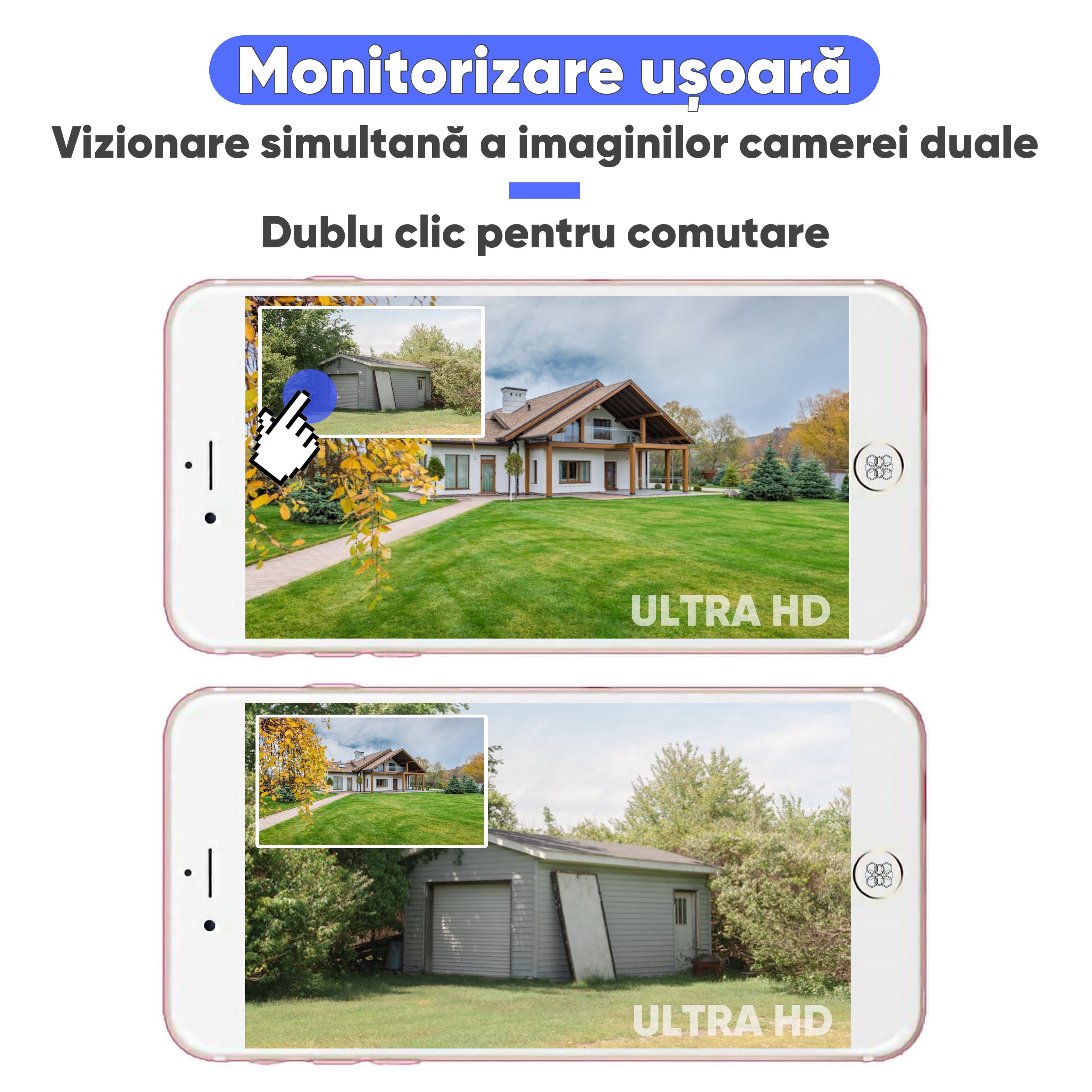 Camera de supraveghere cu energie solara, HD, HexaEye, 4G