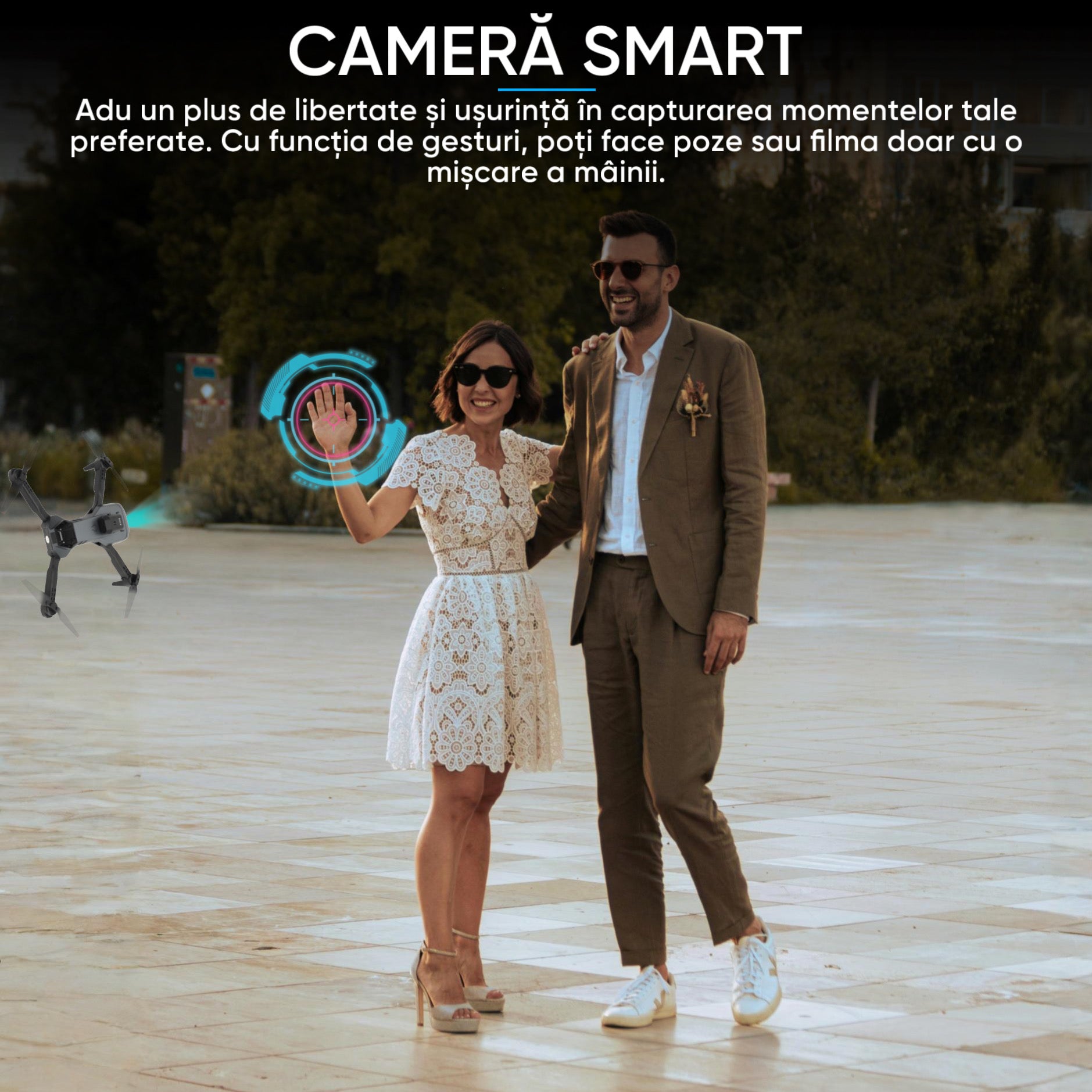 Drona cu camera duala 3MP, HexaCraft, Model Olipix