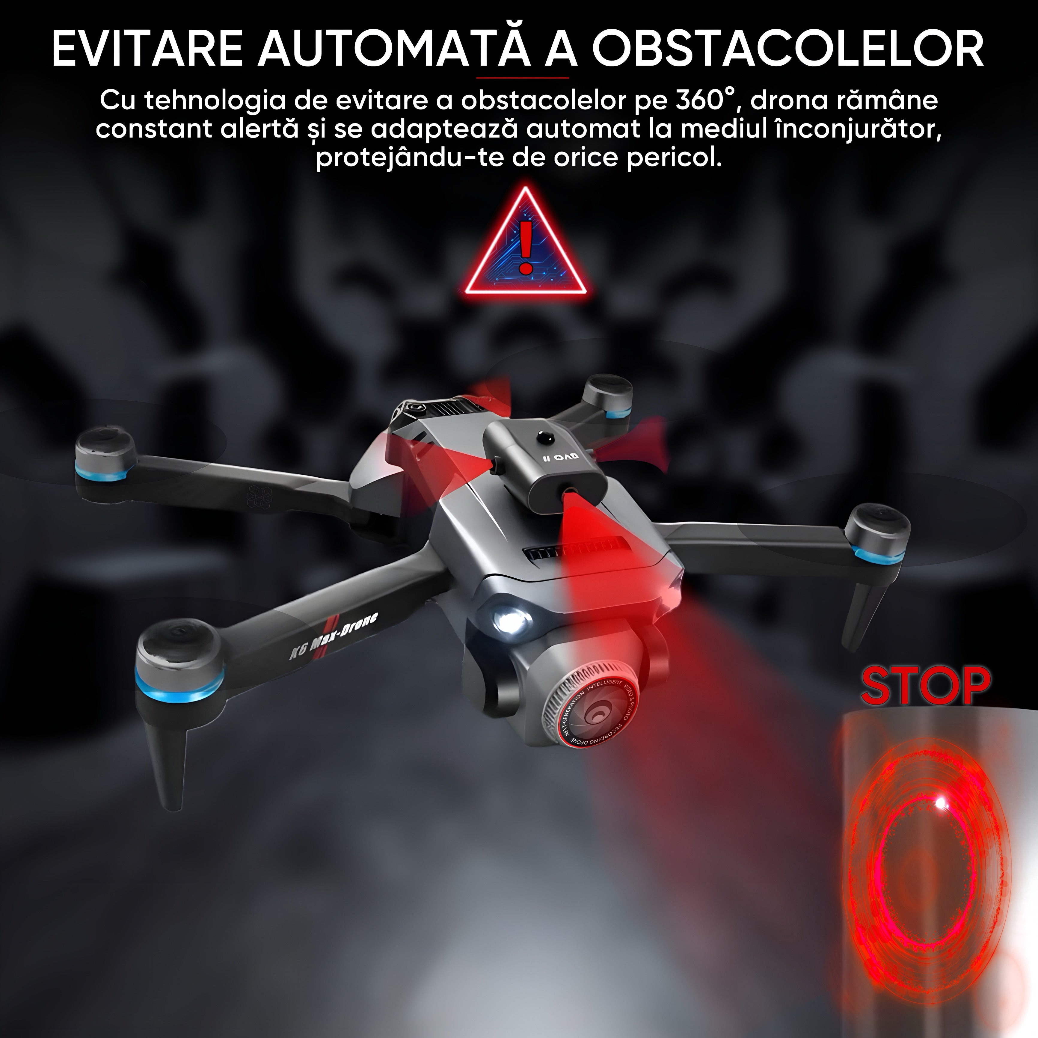 Drona cu camera duala 3MP, HexaCraft, Model Olipix