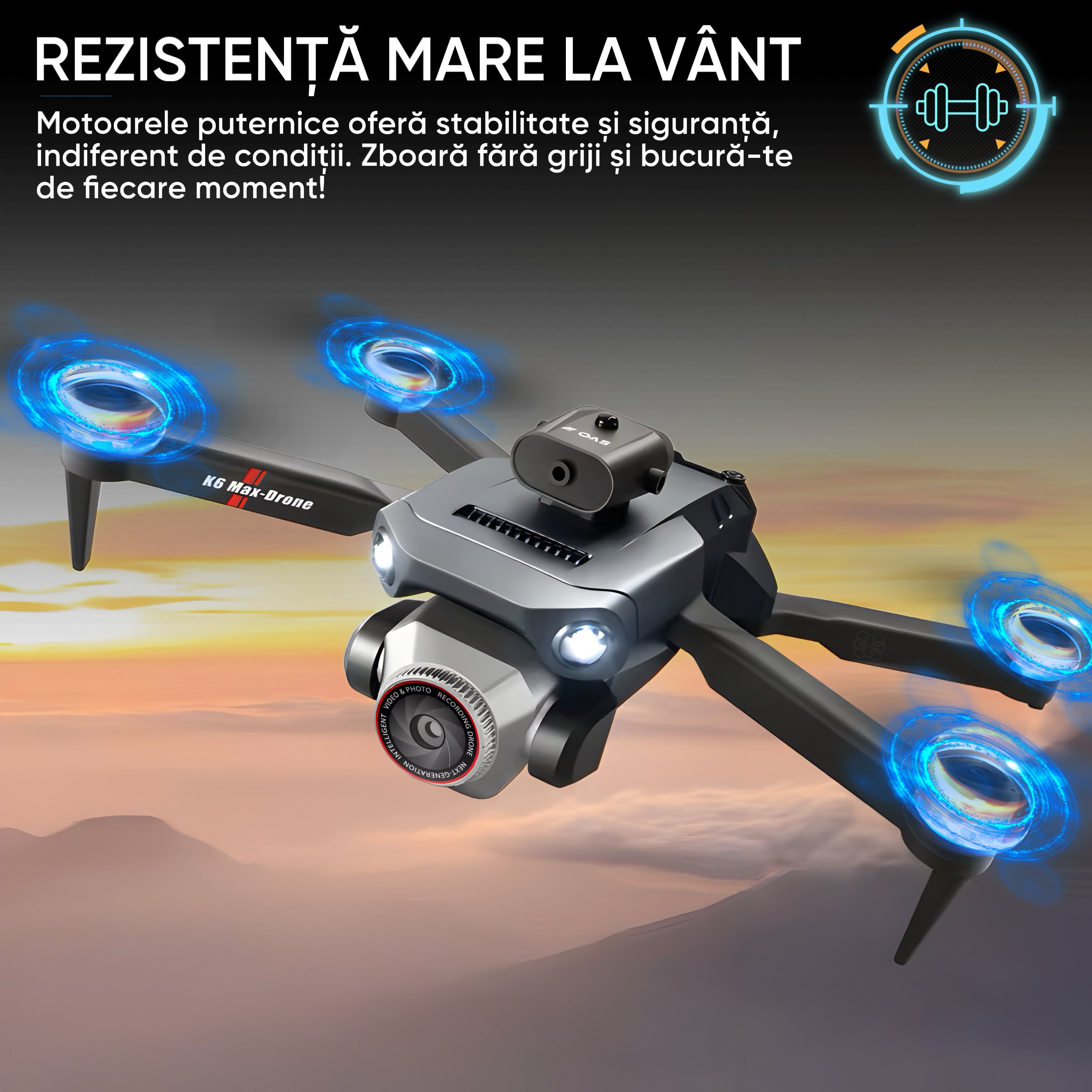 Drona cu camera duala 3MP, HexaCraft, Model Olipix