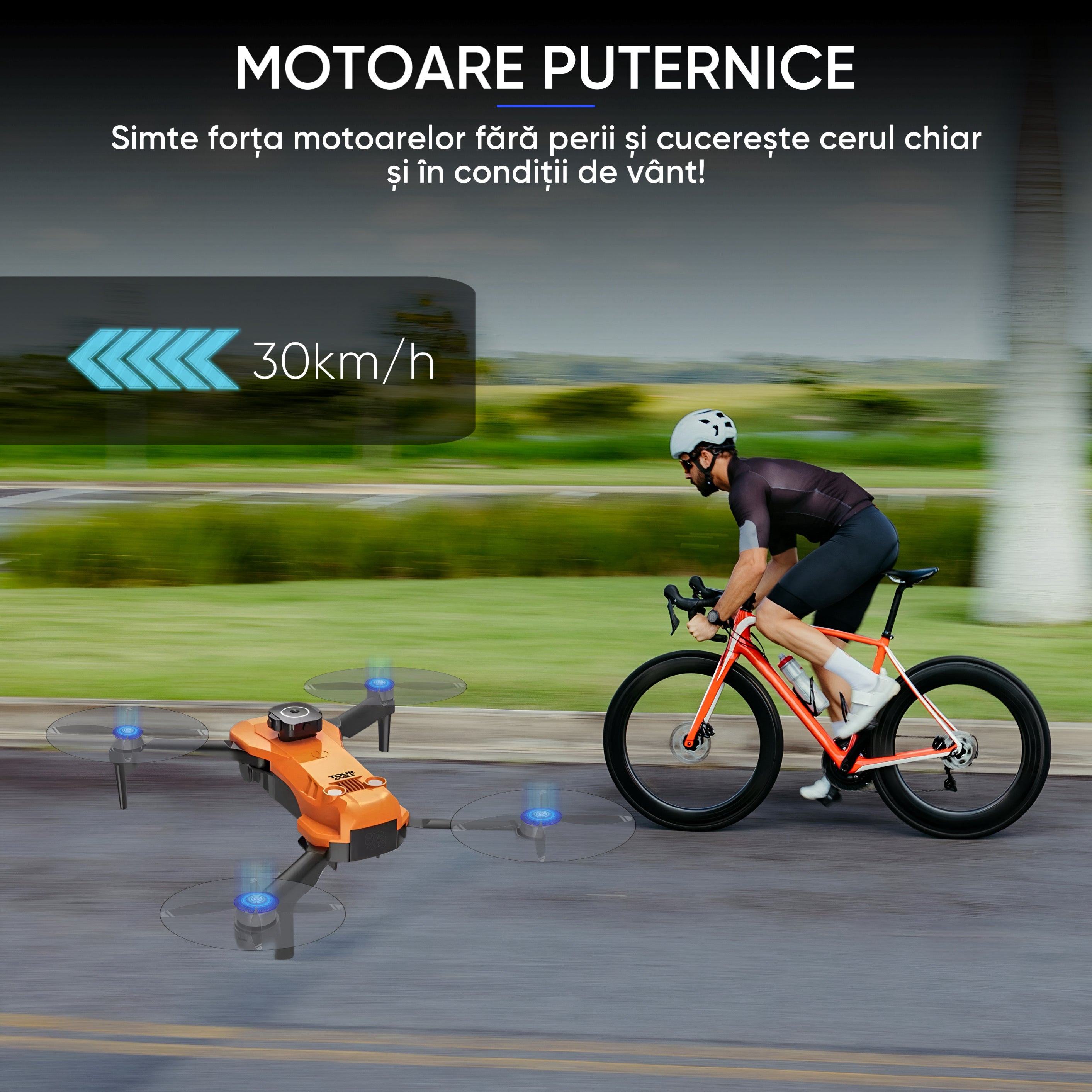 Drona cu camera duala 4K-like, pentru copii sau adulti, HexaCraft, Model Element7