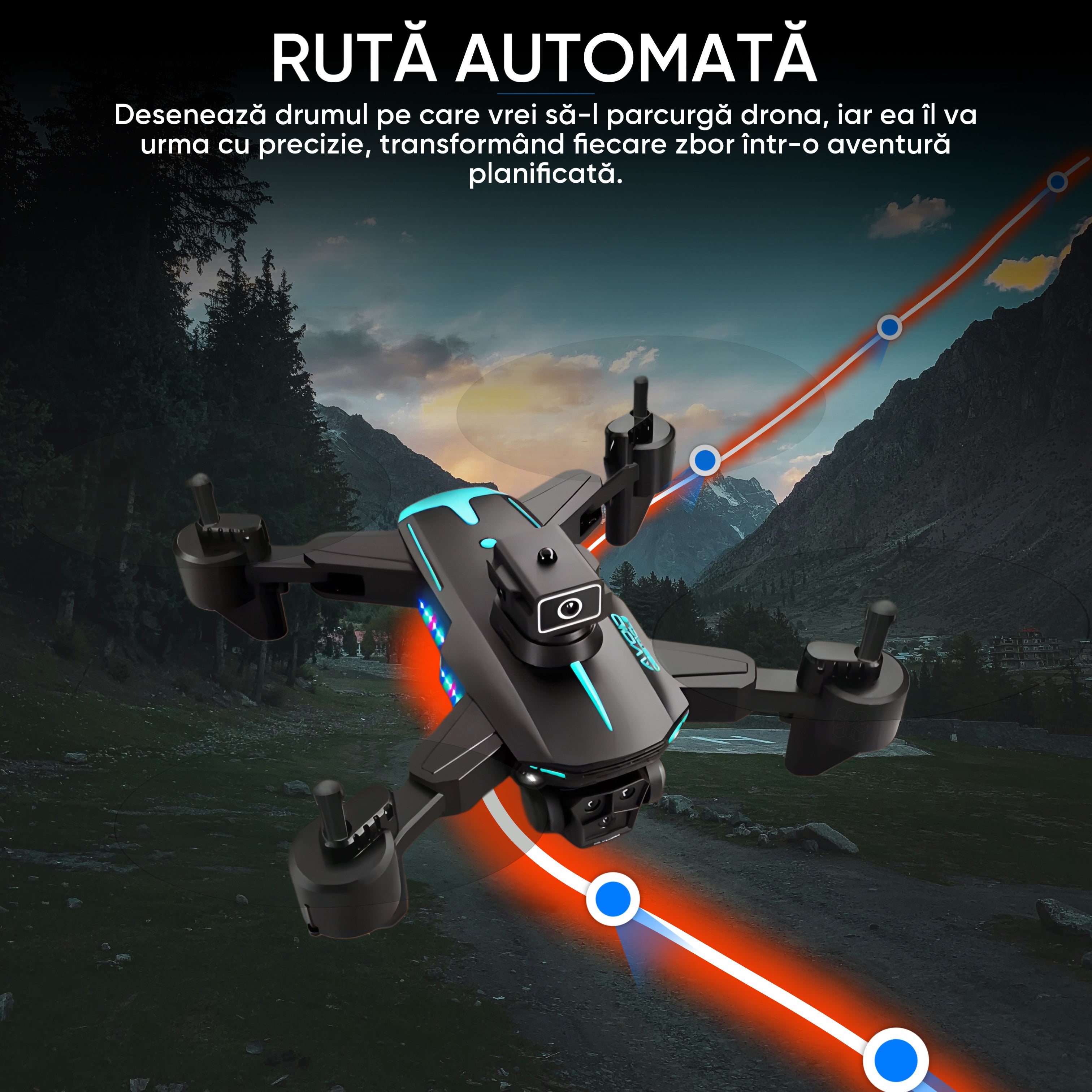 Drona HexaCraft, model AirNinja, 3 Camere 3MP