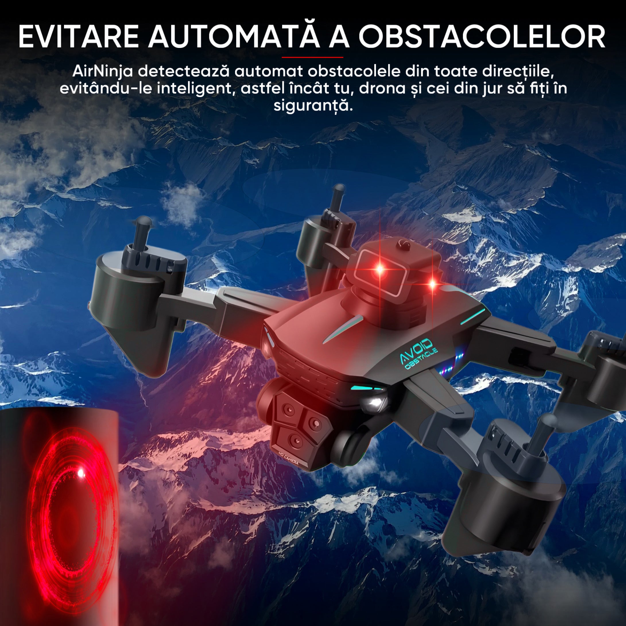 Drona HexaCraft, model AirNinja, 3 Camere 3MP