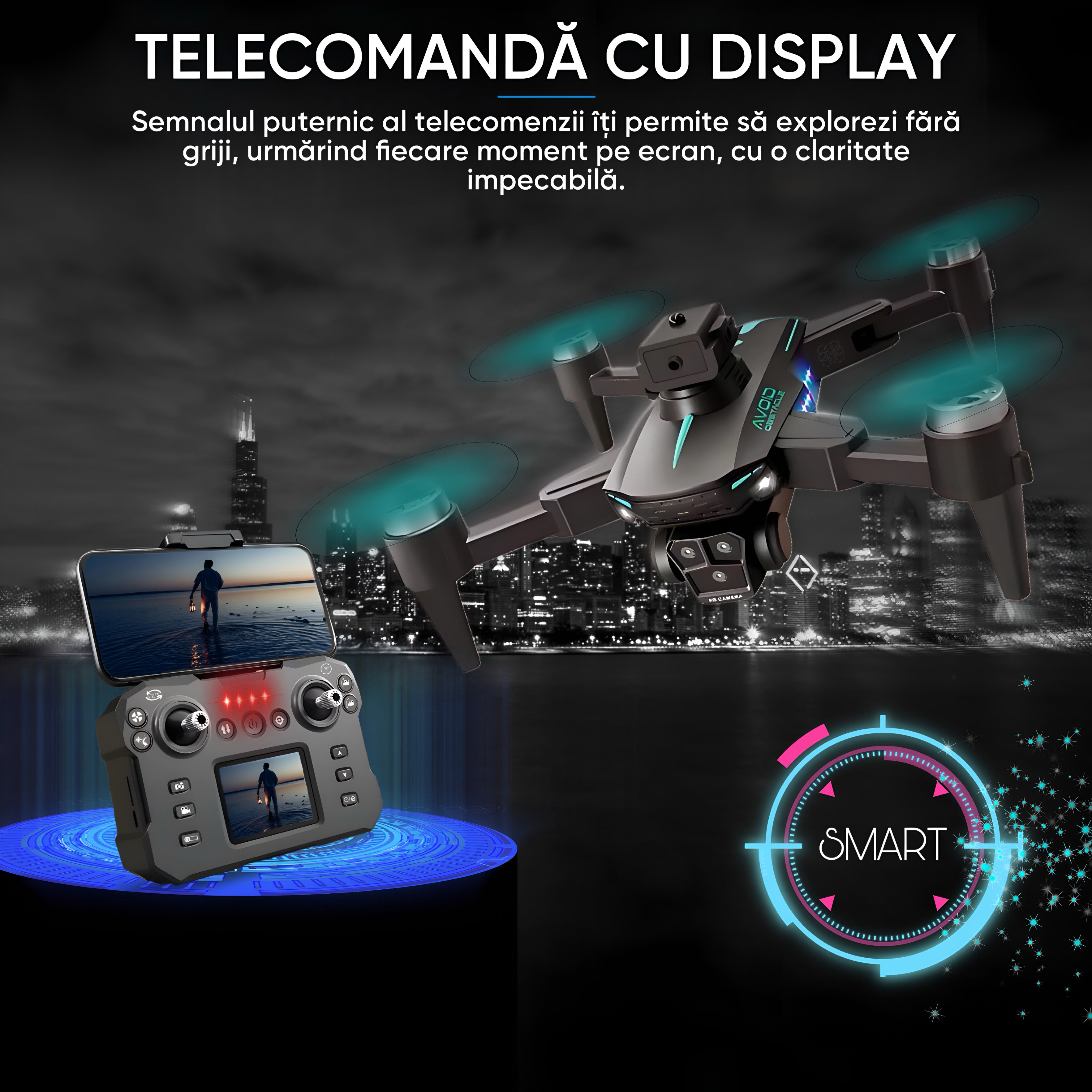 Drona HexaCraft, model AirNinja, 3 Camere 3MP