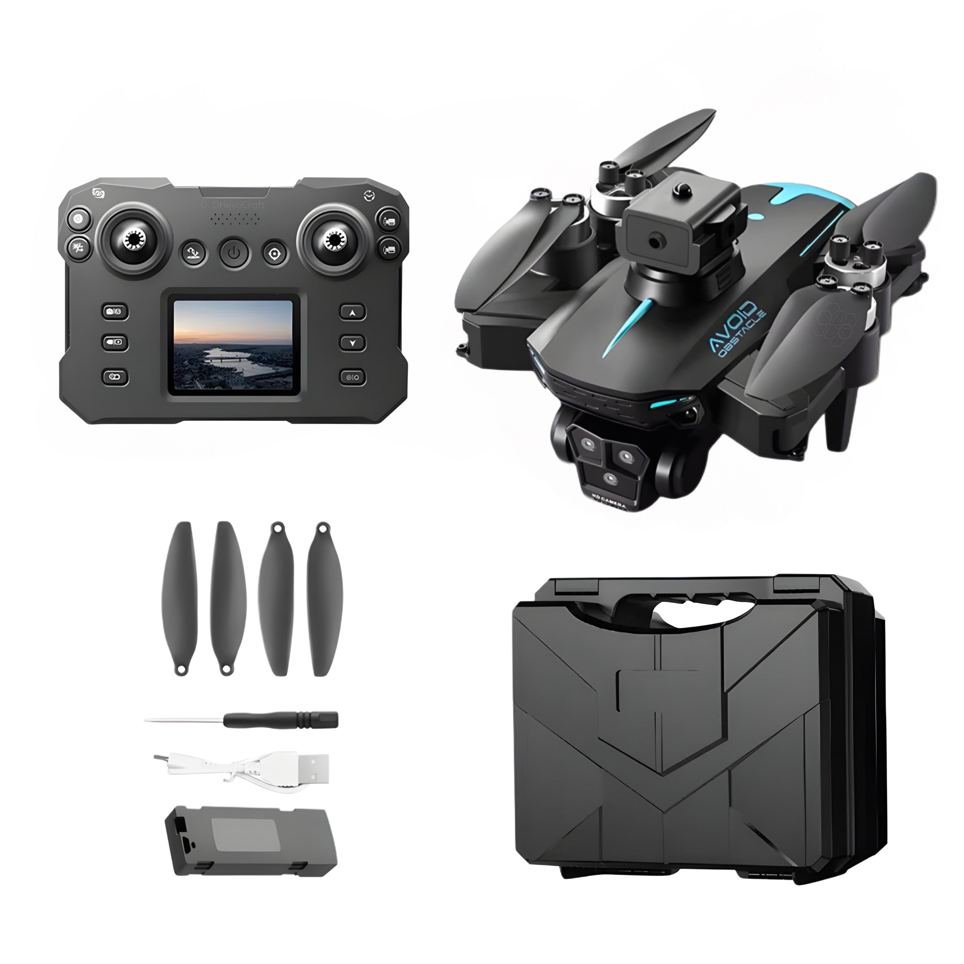 Drona HexaCraft, model AirNinja, 3 Camere 3MP