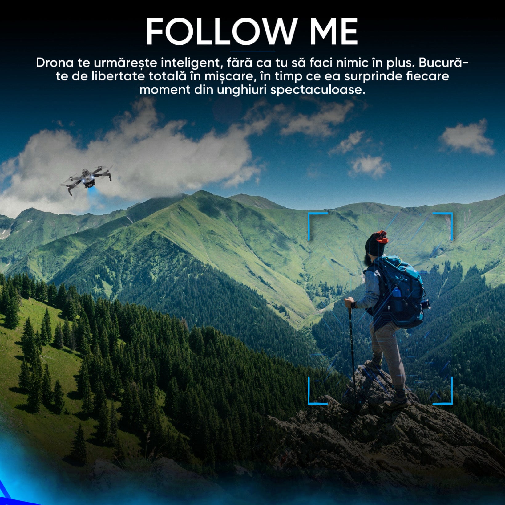 Drona profesionala Dronescu, Model SKYBITE, Camera HD interpolated to 8K