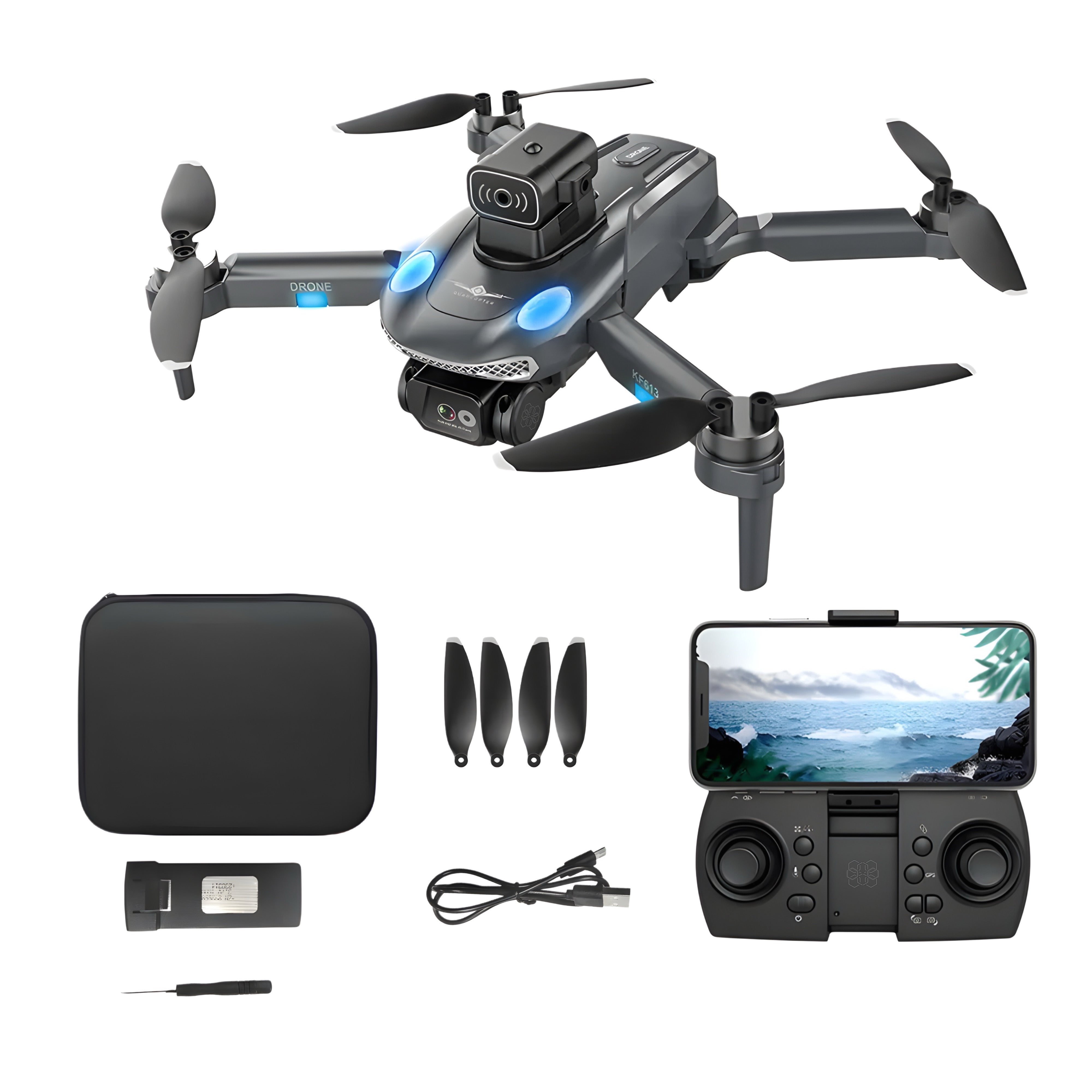 HexaCraft GorillaAir – Drona GPS cu Camera Duala Full HD, Stabilizare 90°, Senzori 360, Retur Automat, 20min Zbor, Motor Brushless