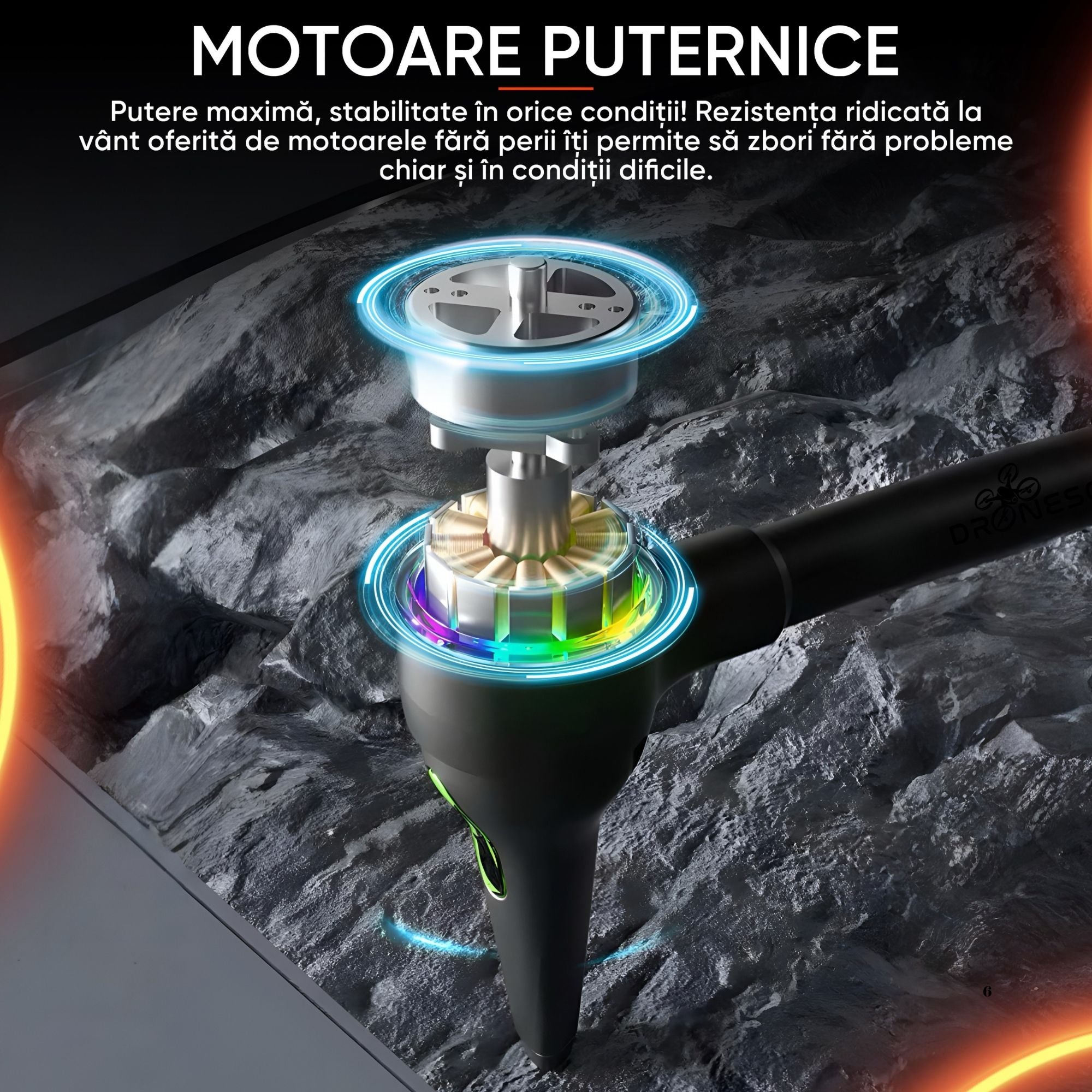 Mini Drona cu camera, Dronescu Toucan, pentru copii sau adulti, Camera 4K reglabila, Senzor de evitare al obstacolelor, Zoom, Stabilizare in zbor, rezistenta la coliziuni, ideala pentru incepatori