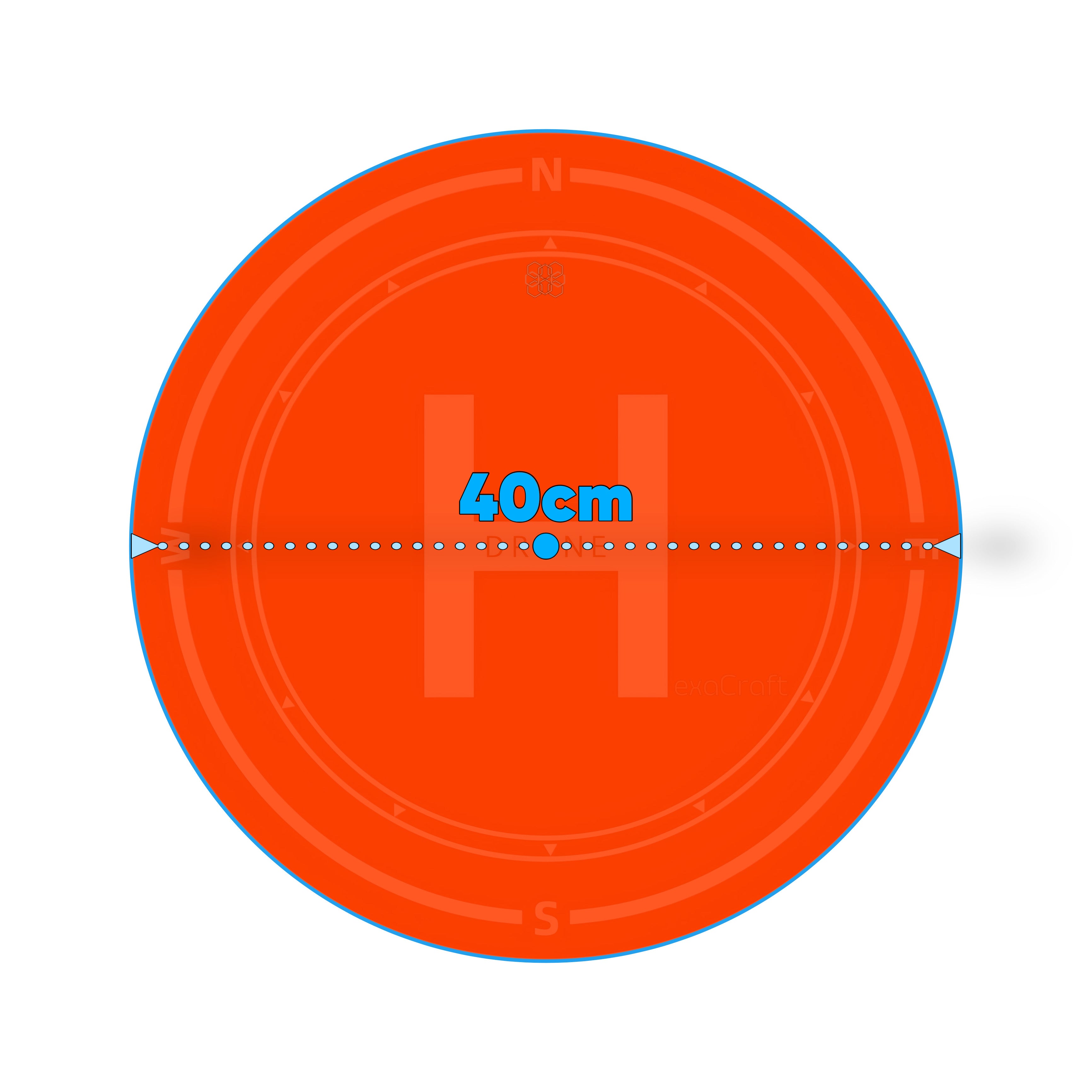 Pista HexaCraft de decolare si aterizare drone, Diametru 40cm