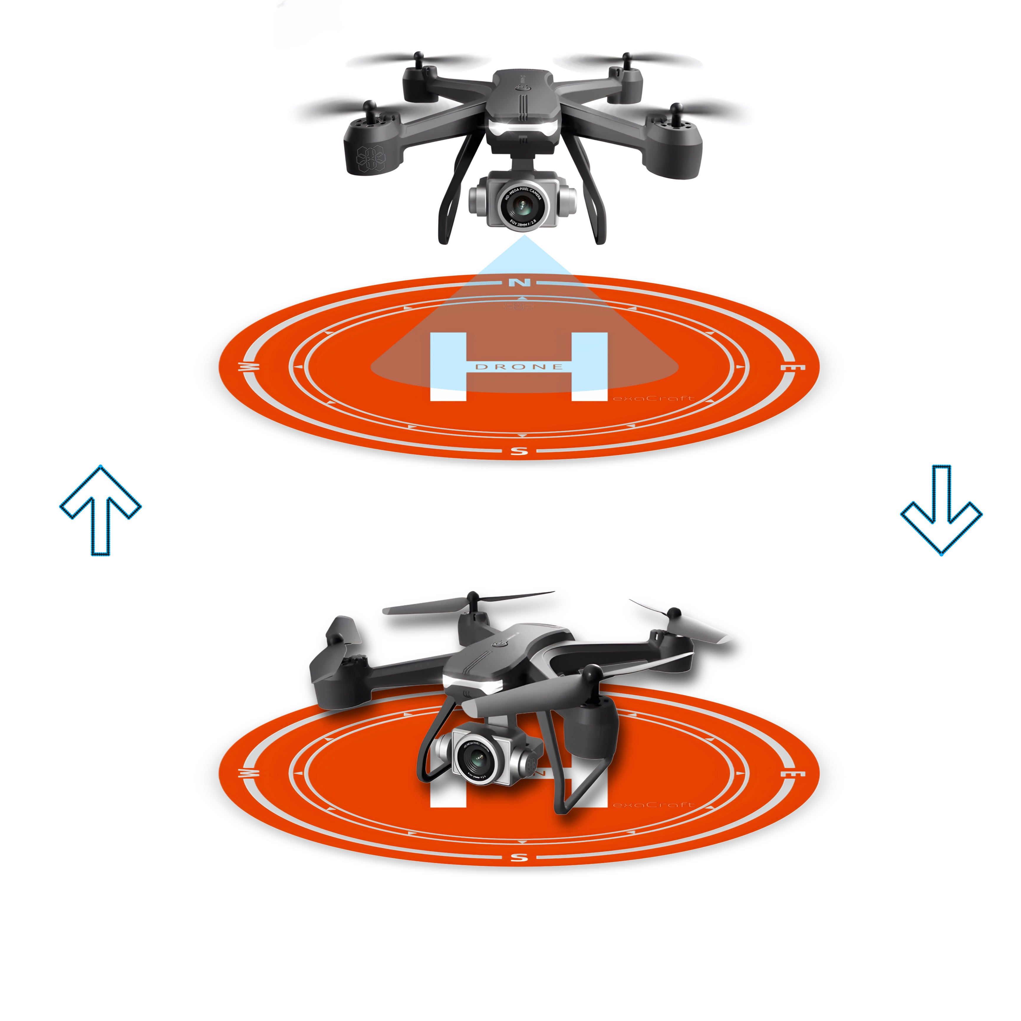 Pista HexaCraft de decolare si aterizare drone, Diametru 40cm