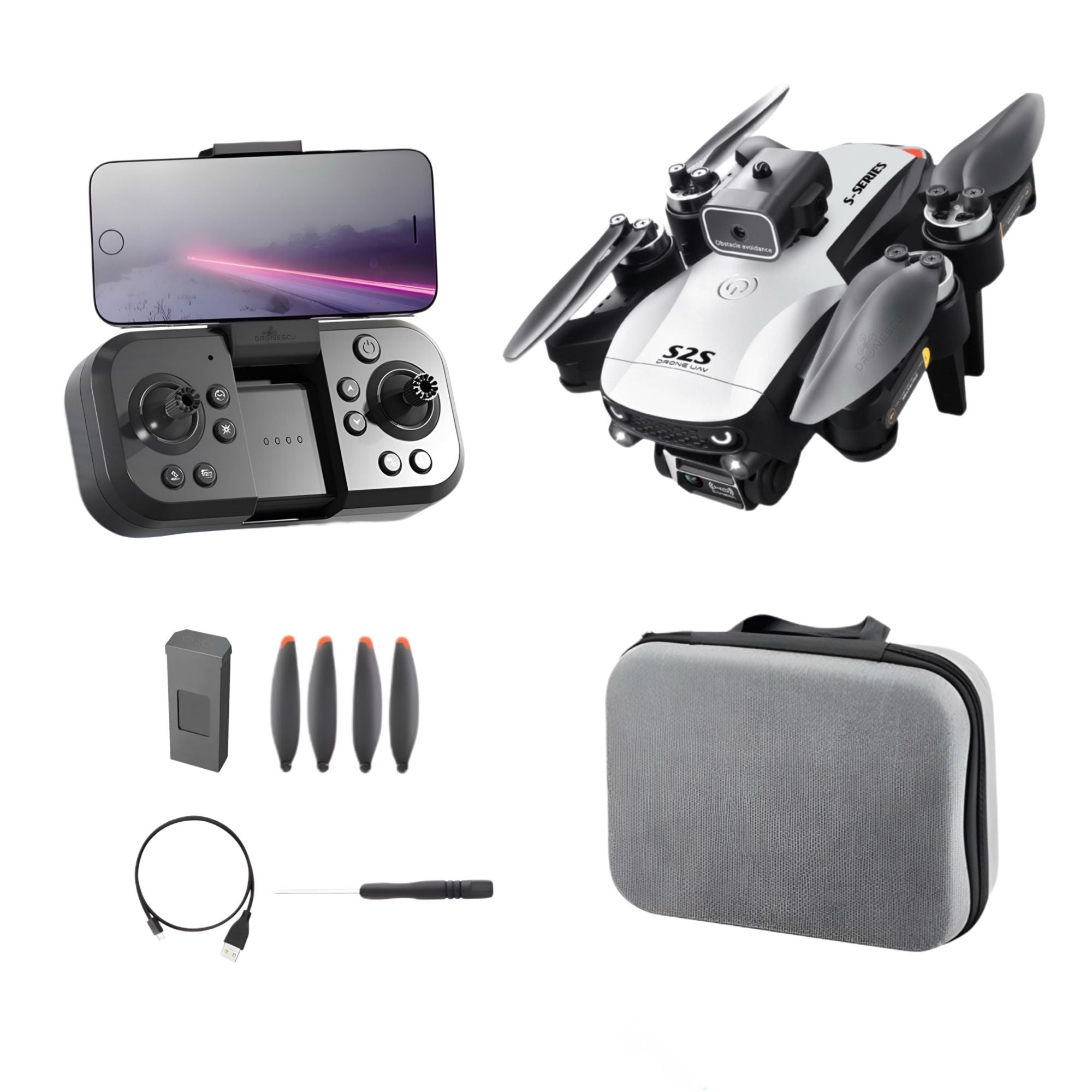 Drona incepatori, Original Dronescu S-Series, Camera duala 3MP