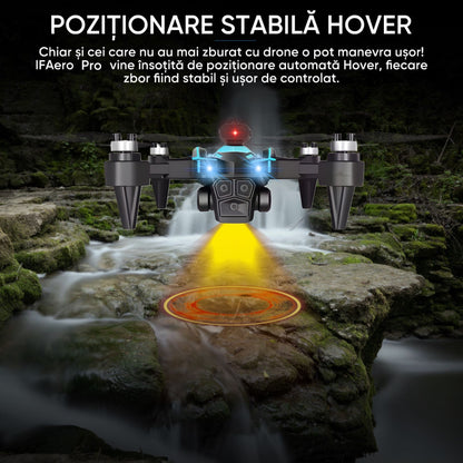 Drona inteligenta, Dronescu IFAero Pro, Cu 3 camere, Evitare obstacole 360°