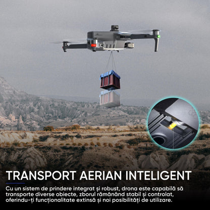 Dronescu Aerovex – Drona profesionala cu camera 360 pe gimbal 3 axe, 45min zbor, ecran 5.5 inch, GPS si raza 10km