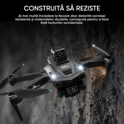 Drona Dronescu, SKYLITE, cu camera HD , pentru copii si adulti, senzor de evitare al obstacolelor