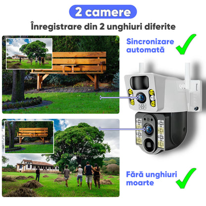 Camera de supraveghere cu energie solara ULTRA HD, HexaEye