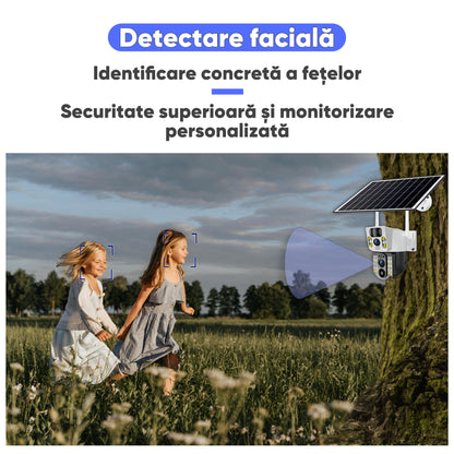 Camera de supraveghere cu energie solara ULTRA HD, HexaEye
