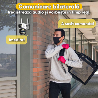 Camera de supraveghere Video CCTV 3 camere Ultra HD, WIFI, HexaEye