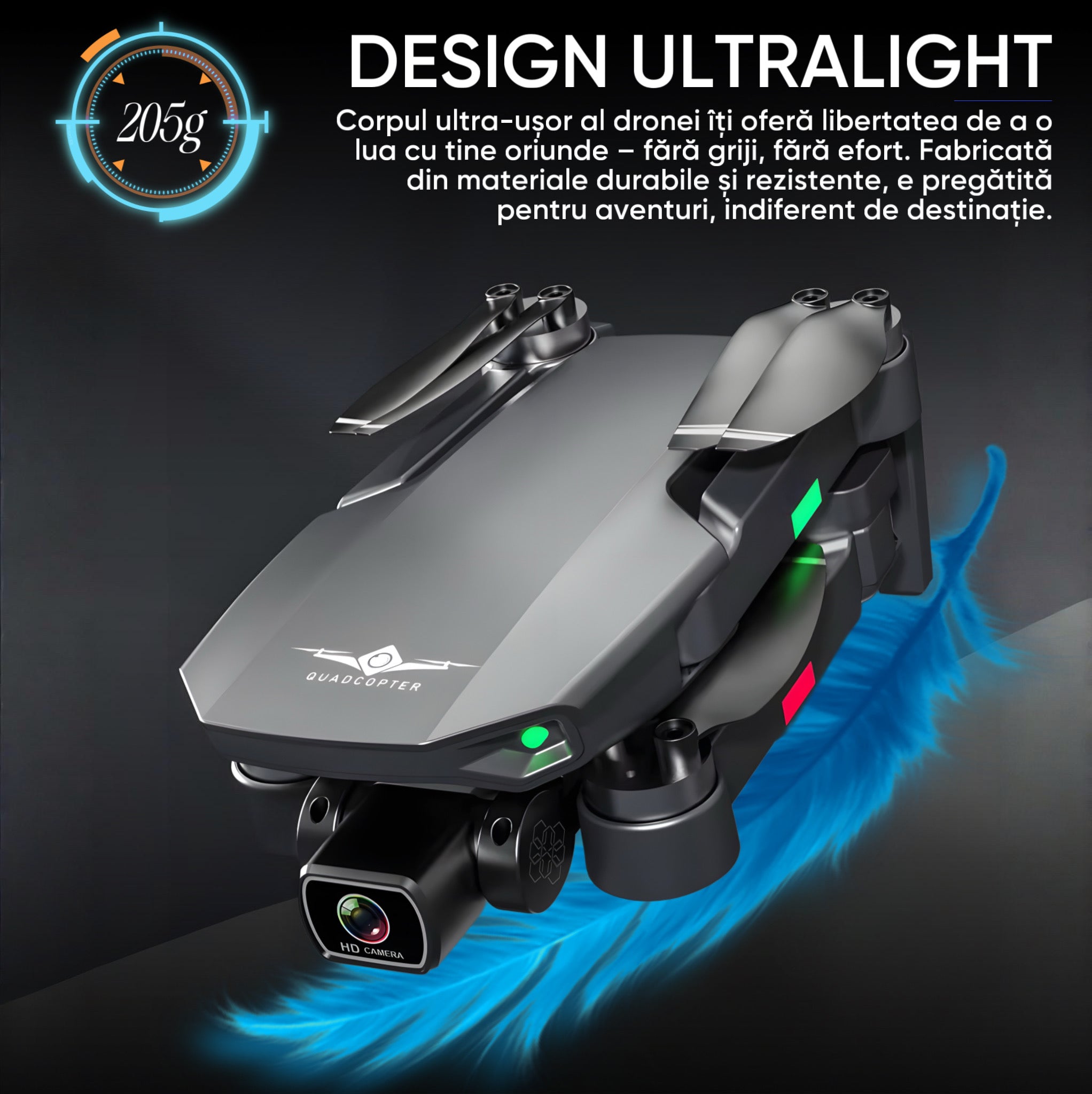 Drona HexaCraft DRACON MK1, cu GPS, Gimbal pe 3 axe
