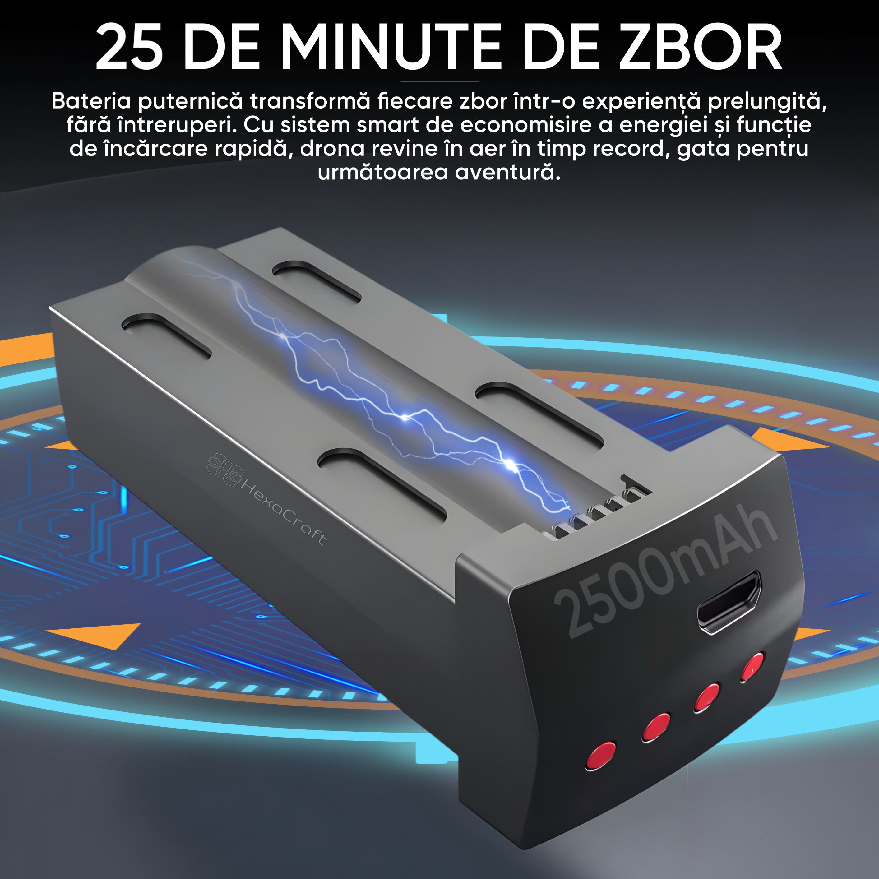Drona HexaCraft DRACON MK1, cu GPS, Gimbal pe 3 axe