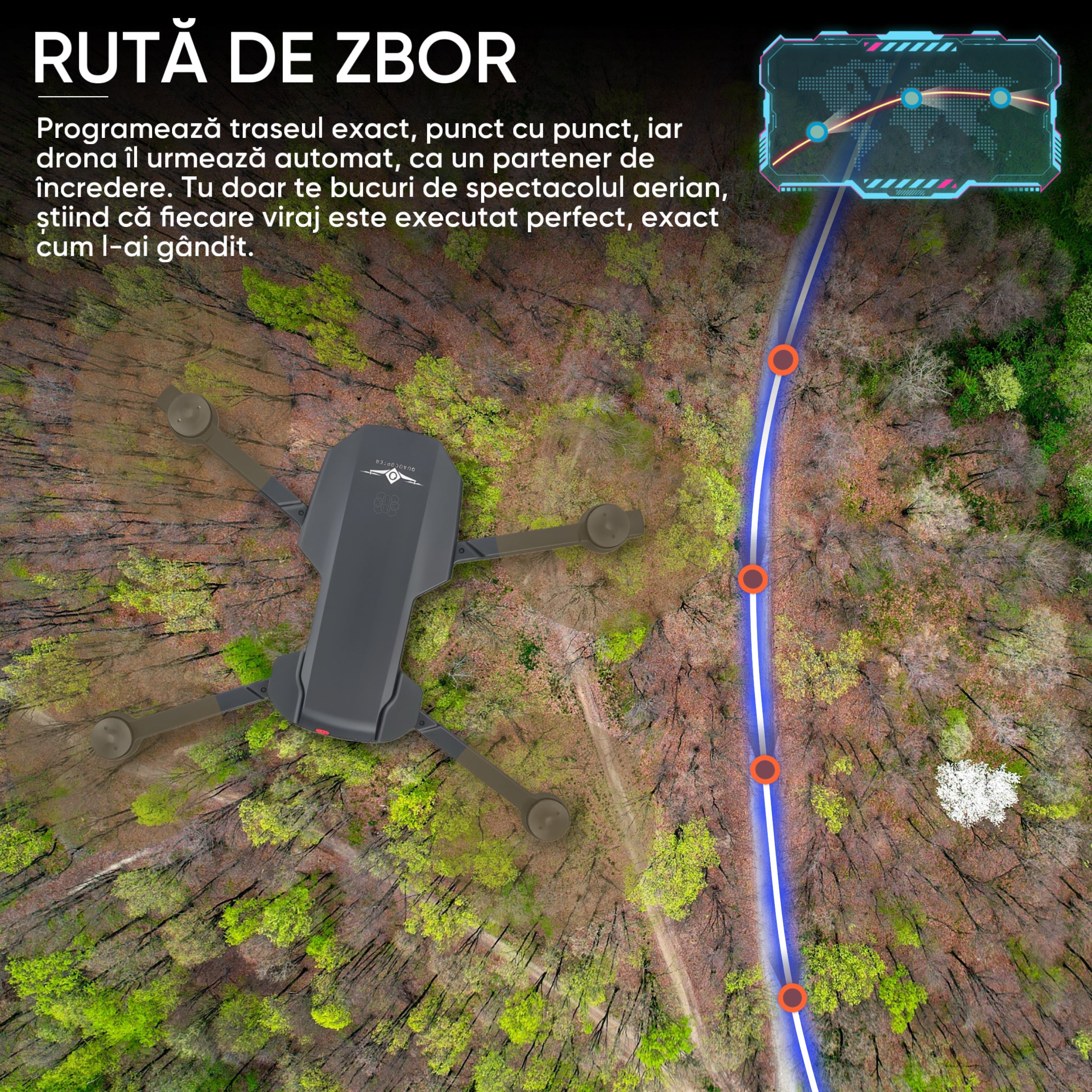 Drona HexaCraft DRACON MK1, cu GPS, Gimbal pe 3 axe