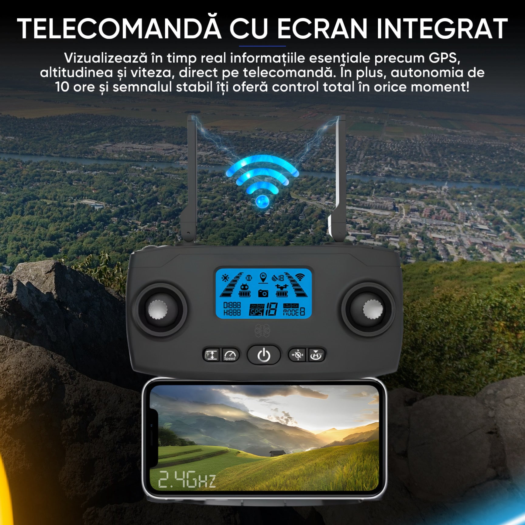 Drona HexaCraft DRACON MK1, cu GPS, Gimbal pe 3 axe