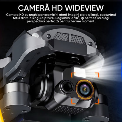 Drona HexaCraft BlackShark – Drona smart cu camera pentru copii, Headless Mode, Hover