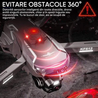 Drona HexaCraft BlackShark – Drona smart cu camera pentru copii, Headless Mode, Hover