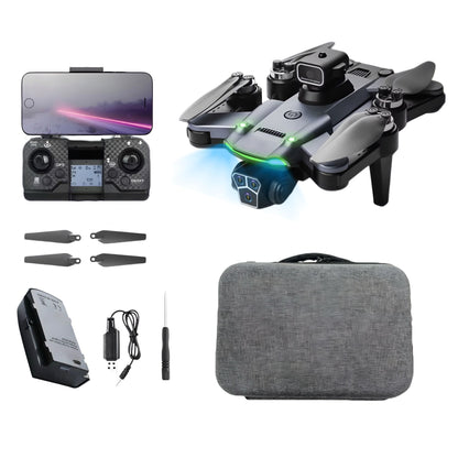 Drona QuadCopter inteligenta cu GPS, copii sau adulti, Dronescu, Model PixelPilot, Tip UAV cu senzor de evitare a obstacolelor, Fotografiere 8K, Filmare Full HD, Telecomanda Cu display integrat, usor de controlat si de fotografiat