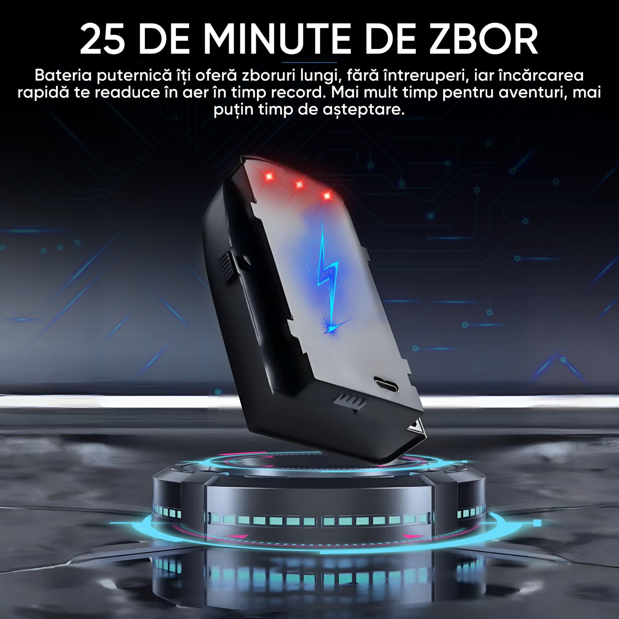 Drona QuadCopter inteligenta cu GPS, copii sau adulti, Dronescu, Model PixelPilot, Tip UAV cu senzor de evitare a obstacolelor, Fotografiere 8K, Filmare Full HD, Telecomanda Cu display integrat, usor de controlat si de fotografiat