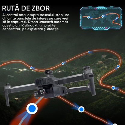 Drona profesionala pentru incepatori sau avansati, Dronescu, Model Sparks 011RTS, Tip vehicul UAV Aerian cu pilot independent, gimbal de stabilizare anti tremurat, Fotografiere 4K, Filmare Full HD, GPS de ultima generatie integrat