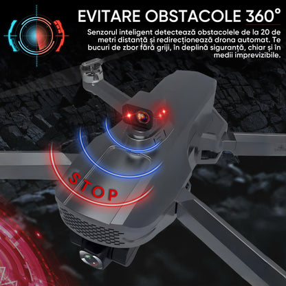 Drona profesionala pentru incepatori sau avansati, Dronescu, Model Sparks 011RTS, Tip vehicul UAV Aerian cu pilot independent, gimbal de stabilizare anti tremurat, Fotografiere 4K, Filmare Full HD, GPS de ultima generatie integrat
