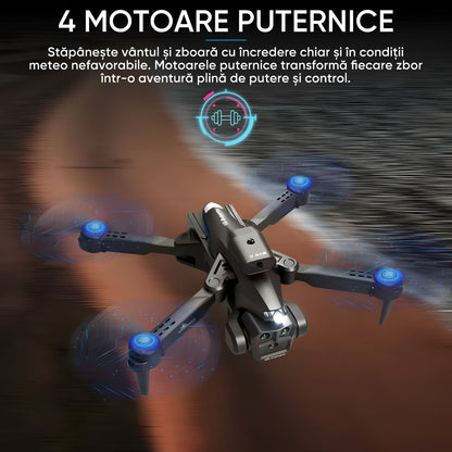 Drona inteligenta, Dronescu IFAero, Cu 3 camere, Evitare obstacole 360°
