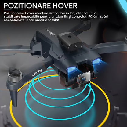 Drona pentru nivel mediu, Dronescu, Model ZetaFly, GPS, 5G, 3 Camere HD