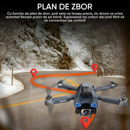 Drona pentru nivel mediu, Dronescu, Model ZetaFly, GPS, 5G, 3 Camere HD