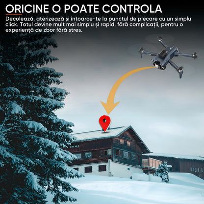 Drona pentru nivel mediu, Dronescu, Model ZetaFly, GPS, 5G, 3 Camere HD