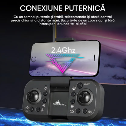 Drona pentru nivel mediu, Dronescu, Model ZetaFly, GPS, 5G, 3 Camere HD