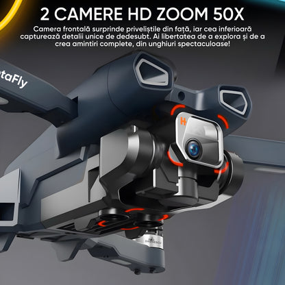 Drona pentru nivel mediu, Dronescu, Model ZetaFly, GPS, 5G, 3 Camere HD