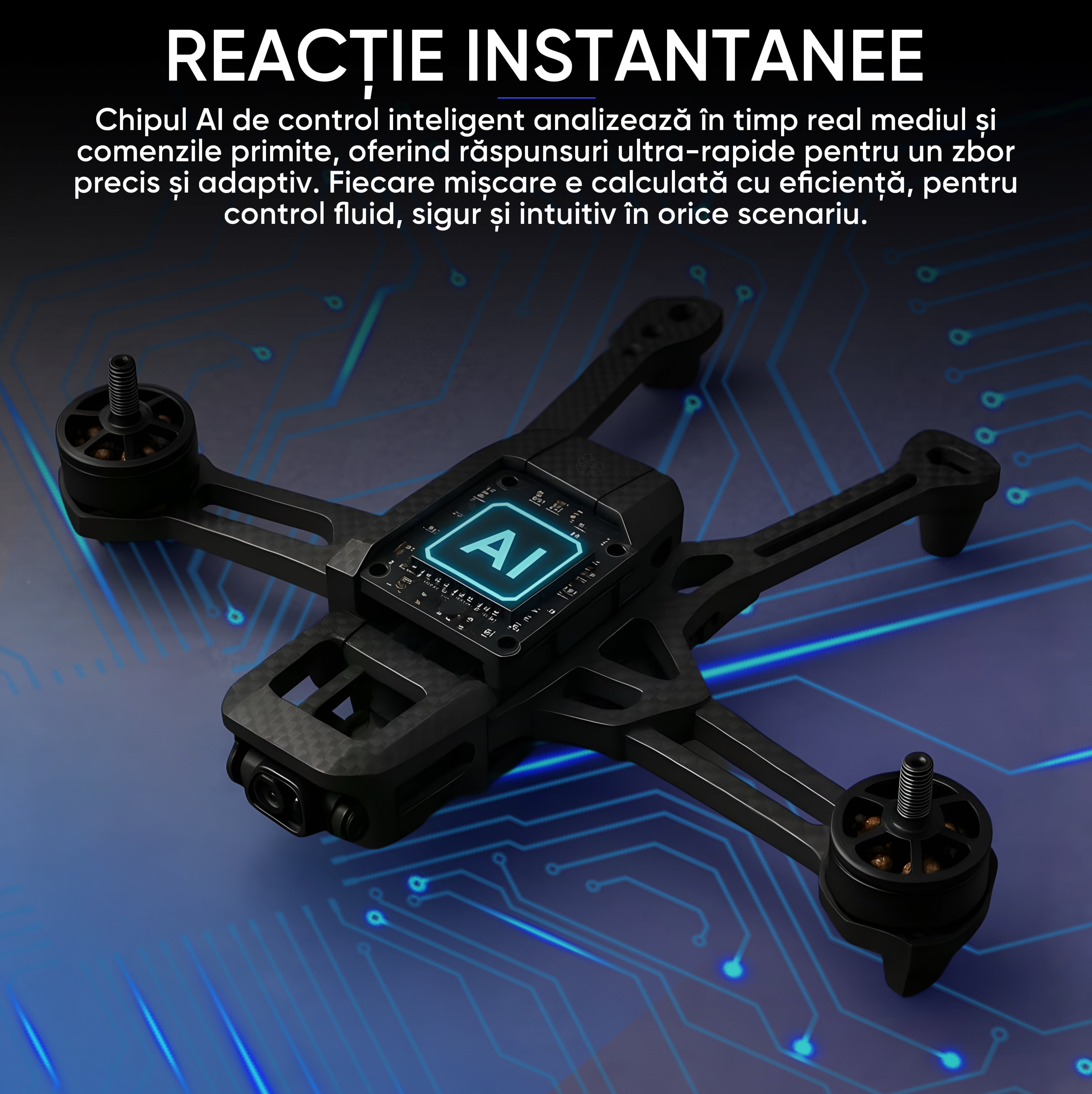 HexaCraft AngelSword – Drona cu camera duala pe gimbal 3 axe, GPS, AI Follow Me, ecran telecomanda, senzori 360, 28min zbor