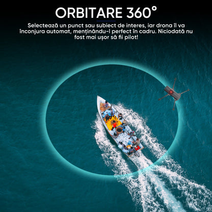 HexaCraft AngelSword – Drona cu camera duala pe gimbal 3 axe, GPS, AI Follow Me, ecran telecomanda, senzori 360, 28min zbor