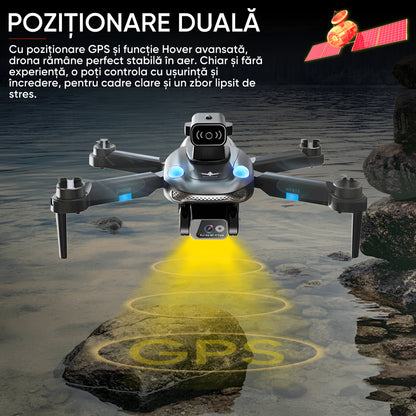 HexaCraft GorillaAir – Drona GPS cu Camera Duala Full HD, Stabilizare 90°, Senzori 360, Retur Automat, 20min Zbor, Motor Brushless