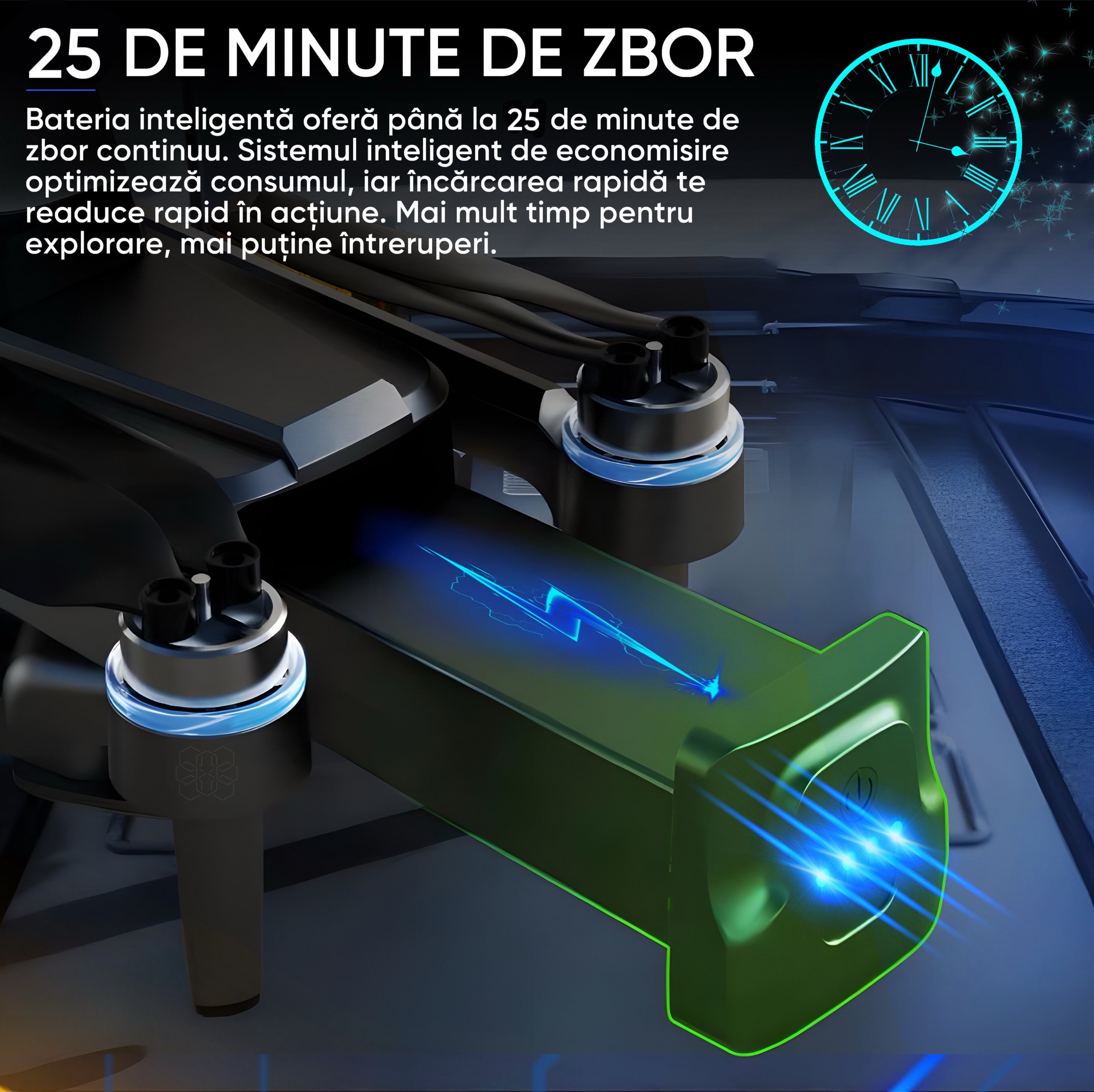 HexaCraft Hdark Ripple – Drona cu gimbal 3 axe, camera 4K, ecran 6.5 inch, GPS dual, senzori 360, retur automat, 25min zbor, mod Headless, Find my drone