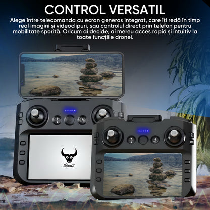 HexaCraft SkyviKING MAX – Drona cu 2 camere HD, ecran 5.9 inch, GPS, evitarea obstacolelor 360, retur automat, 25min zbor, motor brushless