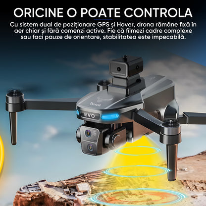 HexaCraft SkyviKING MAX – Drona cu 2 camere HD, ecran 5.9 inch, GPS, evitarea obstacolelor 360, retur automat, 25min zbor, motor brushless