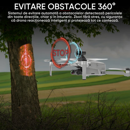 HexaCraft Stratus X – Drona GPS cu Camera 12MP Stabilizare 2 Axe, Senzori 360, Autonomie 25min, Control 5G, Raza 1200m, Return Automat