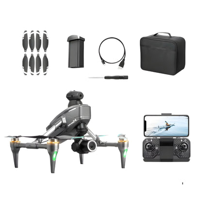 Mini Drona cu camera, Dronescu Toucan, pentru copii sau adulti, Camera 4K reglabila, Senzor de evitare al obstacolelor, Zoom, Stabilizare in zbor, rezistenta la coliziuni, ideala pentru incepatori