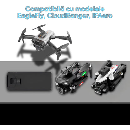 Baterie reincarcabila pentru drone, Li-Po, compatibila cu HexaCraft, IFAero, 3.7V 1800mAh, Timp extins de zbor