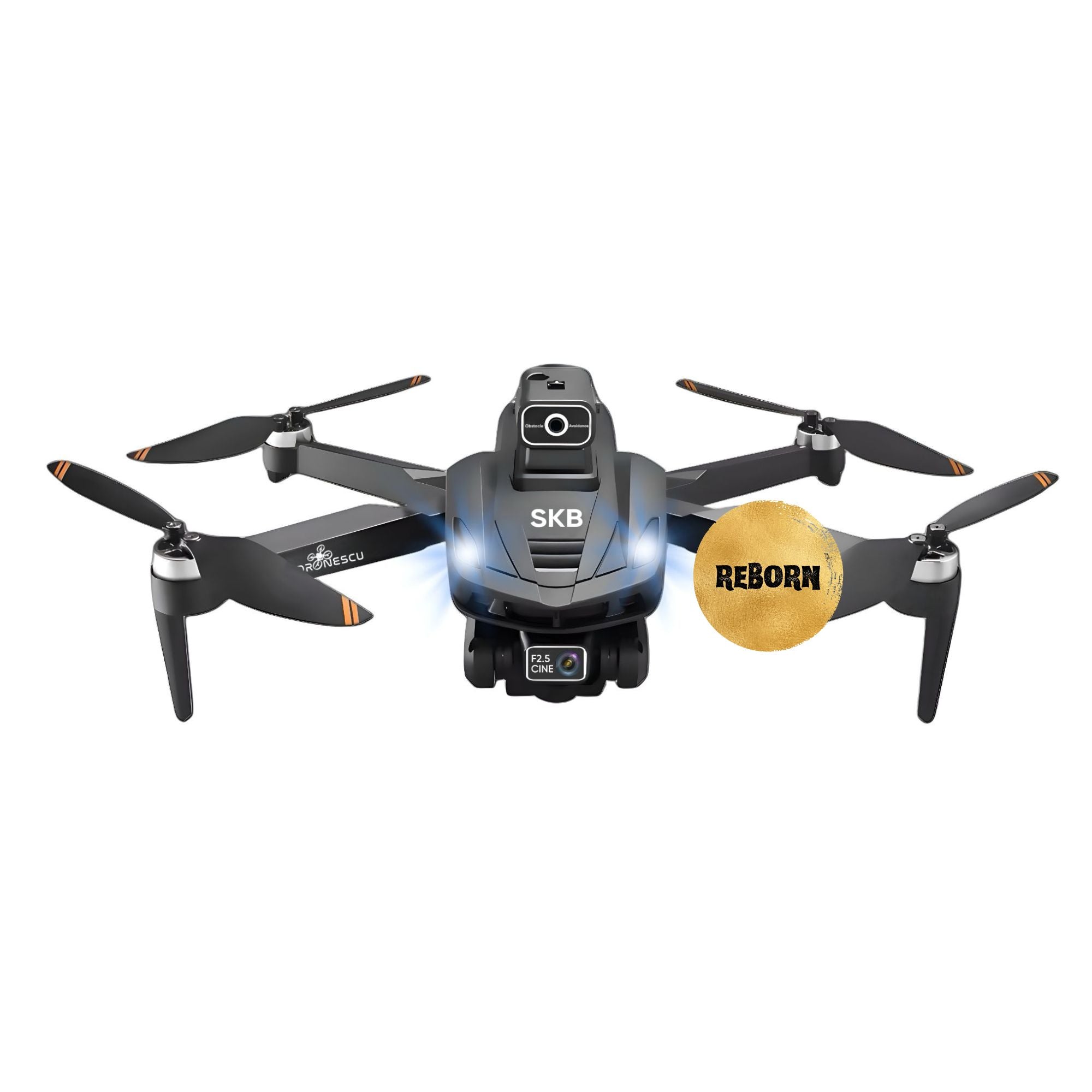 Drona profesionala Dronescu, Model SKYBITE, Camera HD interpolated to 8K, REBORN